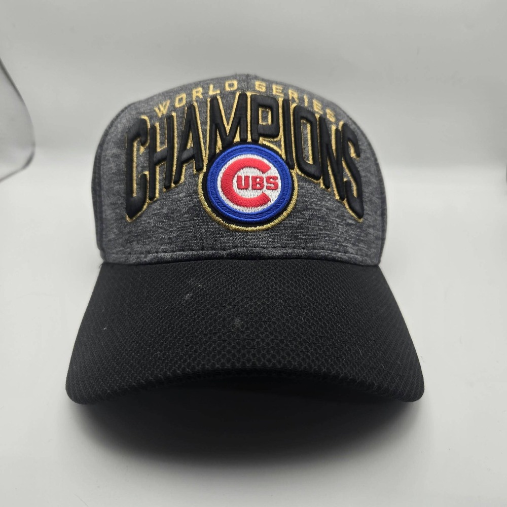 New Era Chicago Cubs 2016 World Series Champions Hat 39THIRTY Stretch Fit M L